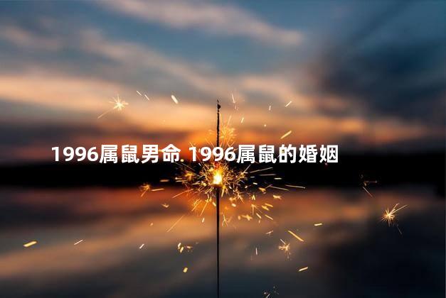 1996属鼠男命 1996属鼠的婚姻